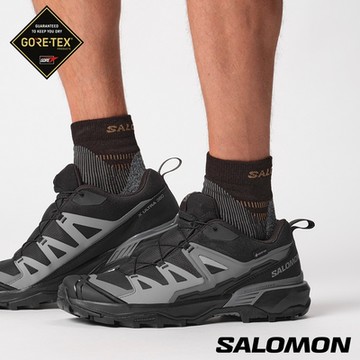 Salomon 男 X ULTRA 360 Goretex 低筒登山鞋 黑/磁灰/靜灰