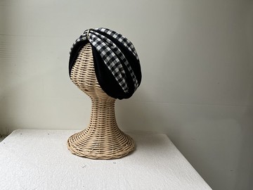 經典格子拼-3way拼布寛髮帶ヘアバンド