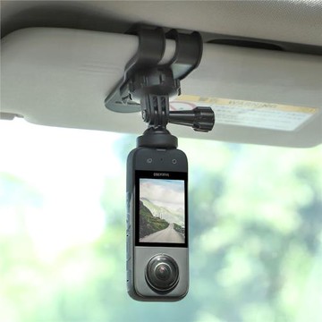 車載拍攝支架適用DJI大疆ACTION 5/4/3/2車內遮陽板第一視角拍攝影石insta360全景運動相機手機固定GoPro配件