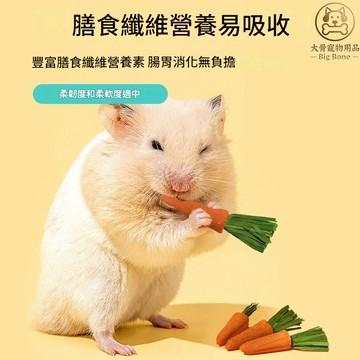 【台灣現貨/隔日達】倉鼠磨牙零食 胡蘿蔔磨牙棒 倉鼠零食 天然草棒 小寵物磨牙玩具 倉鼠磨牙用品 兔子磨牙零食