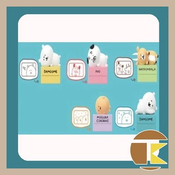 【8月預購】韓國 自嘲熊 印章盲盒 公仔盒玩 玩具角色 一中盒15入｜愛蛋客