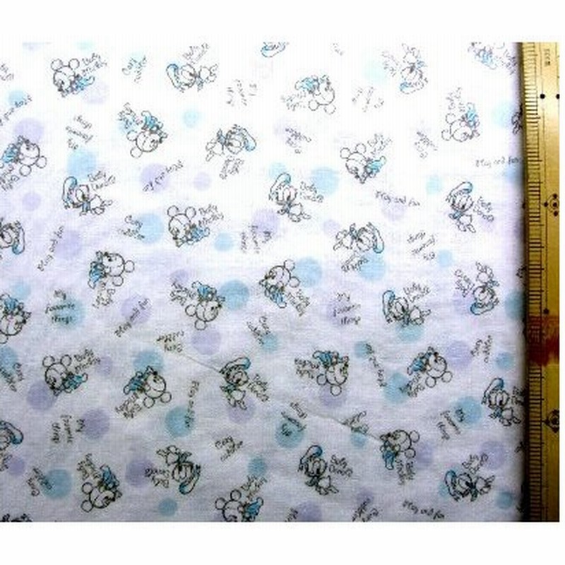 生地 ダブルガーゼ キャラクター ミッキーマウス と ドナルドダック オフ 柄番号101 ディズニー 手芸 ガーゼ生地 生地幅 約106cm 通販 Lineポイント最大get Lineショッピング