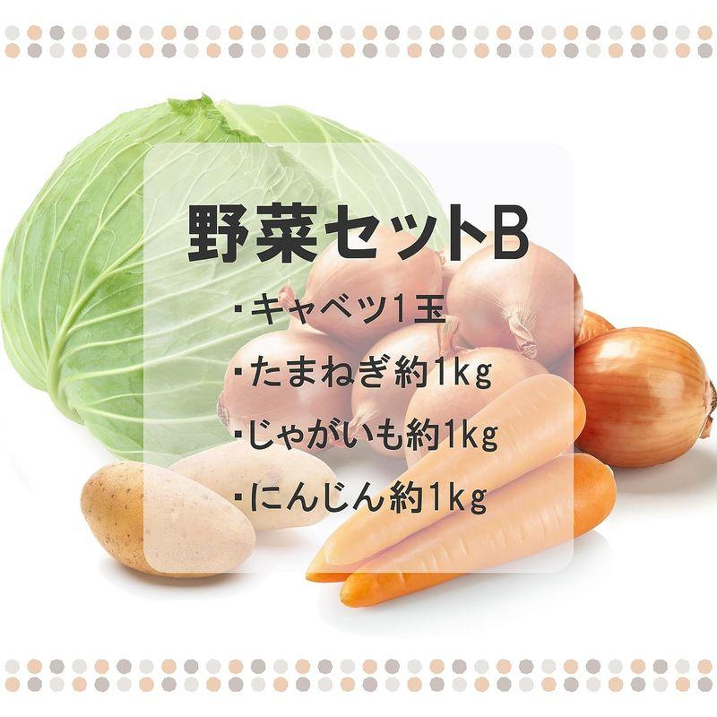 4種野菜セット（キャベツ・たまねぎ・じゃがいも・にんじん） きゃべつ 玉ねぎ ポテト 人参 定番 万能 おうちごはん おうち時間 ご家庭用