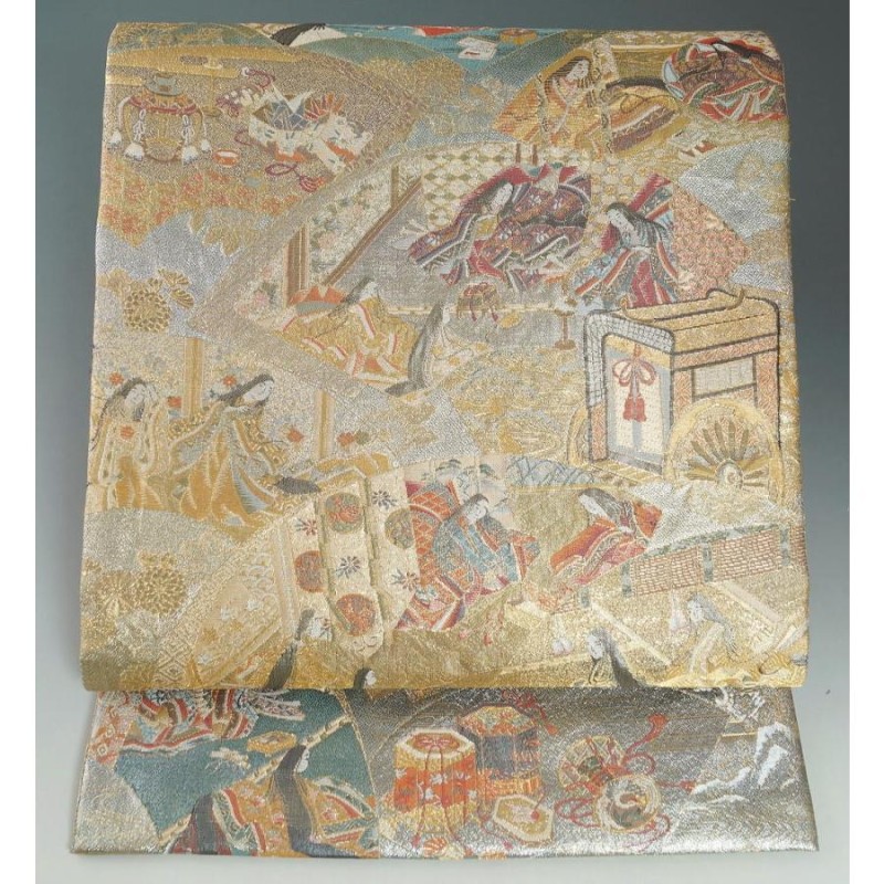 徳川美術館 コレクション 西陣織 正絹 袋帯