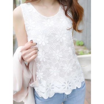 胖mm大碼時尚百搭吊帶背心打底衫蕾絲內搭寬松韓版外穿無袖上衣女