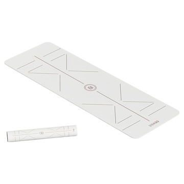 USHaS 瑜癒 Horizon 頂級乾溼止滑PU瑜珈墊  晨霧白  1850 x 680 x 4mm  1個