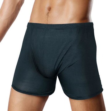 TIKU 梯酷 ~格紋平口男內褲 -藏青 (HP5101)