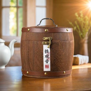 鐵觀音2025春茶特級濃香型茶葉安溪烏龍茶木桶禮盒裝