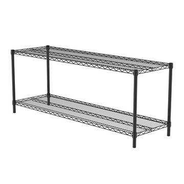 特力屋 烤漆二層架寬152*深46*高60公分(黑)