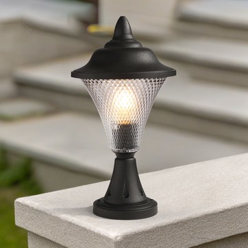 【卡米達】E27戶外門柱燈(CA1018SBK)