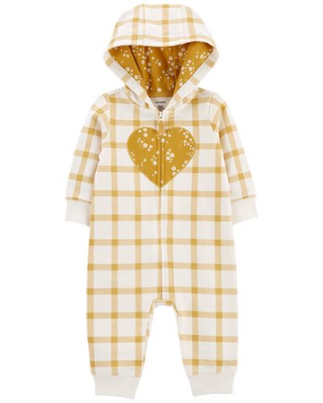 Baby Heart Hooded Jumpsuit