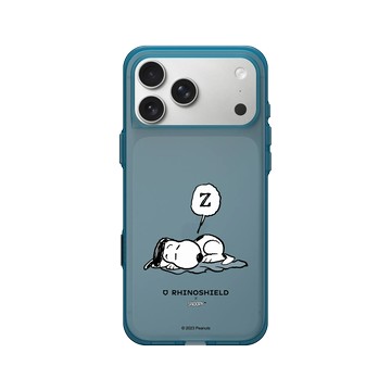 iPhone 17 Pro Max Clear (相機按鈕) 夜幕藍 - 史努比 Snoopy - Snoopy fall asleep