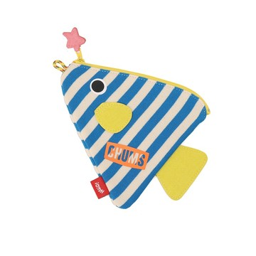 CHUMS Triangle Tropical Fish Pouch迼型零錢包 藍/純色 CH604056A047