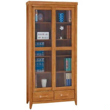 AS雅司-馬士3尺推門下抽書櫥-91.5*44*197cm