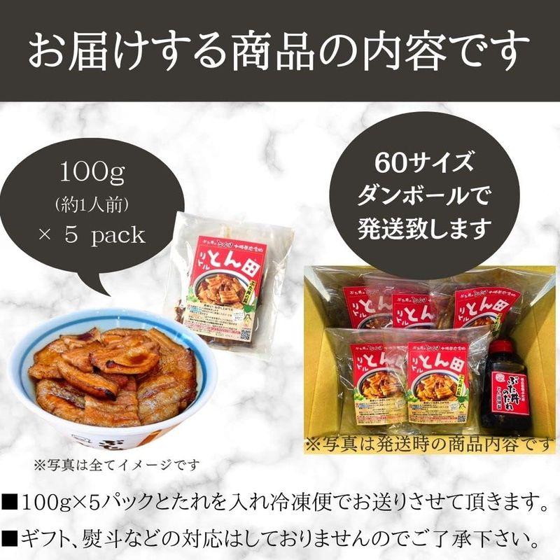 北海道 豚丼 豚丼の具 帯広 有名店 ぶた丼のとん田 リトルとん田 ぶた丼の具100g×５パック ぶた丼のたれ付き