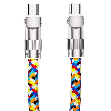 YOGEMDI 二合一手機掛繩充電線 Type-C轉L 接口  1.2m  1條  多色