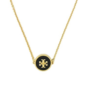 TORY BURCH TB KIRA金字雙T琺瑯手鍊-黑