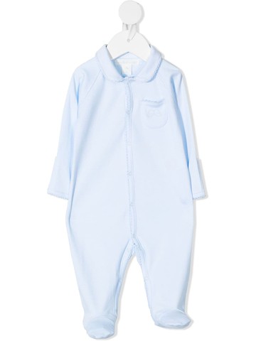 Marie-Chantal - scallop-trimmed cotton pajama - kids - Cotton - 6 - Blue