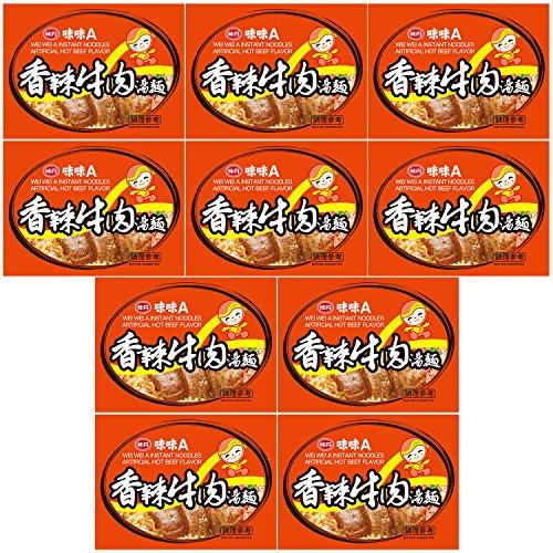 味味A 台湾ラーメン 香辣牛肉味 80g×10個