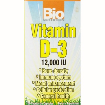 Vitamin D3 12000IU 50 VEG CAPS by Bio Nutrition Inc