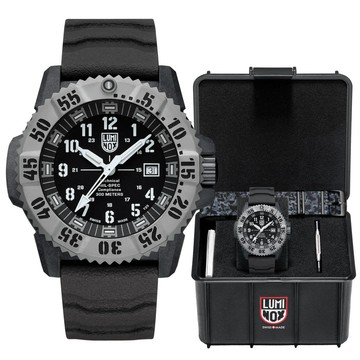 LUMINOX 雷明時 MIL-SPEC 鈦金屬圈軍規耐衝擊300米軍用手錶 套錶-46mm(1LM-3351SET)