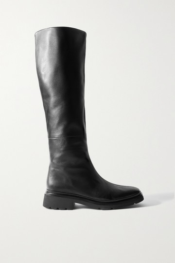 Vince - Rune Slouch Leather Knee Boots - Black - US8.5