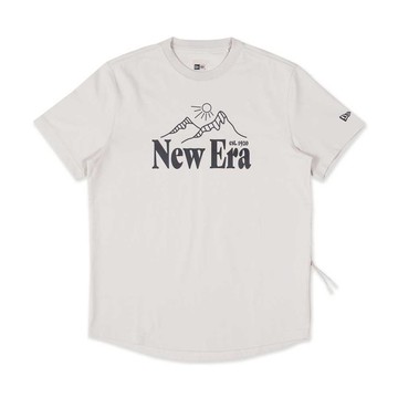 NEW ERA 男女 短袖上衣 MOUNTAIN LOGO NEW ERA 石灰 NE13957268