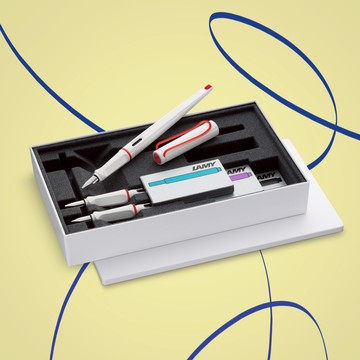 【LAMY】 鋼筆禮盒 / JOY 喜悅系列 - 紅白(限量) - 官方直營旗艦館