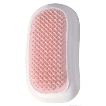 電動頭皮經絡按摩梳 一鍵開關 輕鬆按摩 無線易攜帶 震動按摩  白粉色