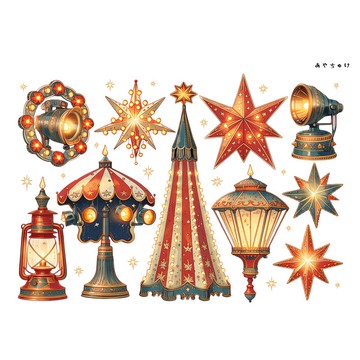【六月新品】20-134-0280 厚磅卡紙 馬戲團風格