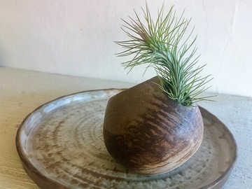 圓洞洞盆栽系列–燒色雙開口_陶器花器盆栽