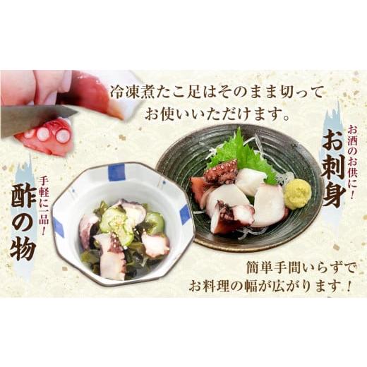 ふるさと納税 北海道 様似町 食べ切りサイズの煮たこ足（柳たこ）小分けセット