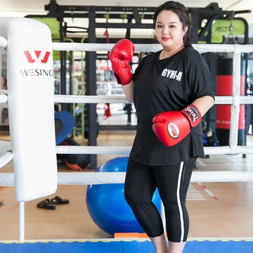 狐狸姬，大碼長款下蝶縮運動罩衫背心路跑衣(單罩衫)