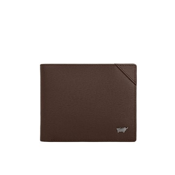 BRAUN BUFFEL 台灣總代理 斯萊特-A 4卡零錢袋皮夾-培土棕/BF565-315-POS