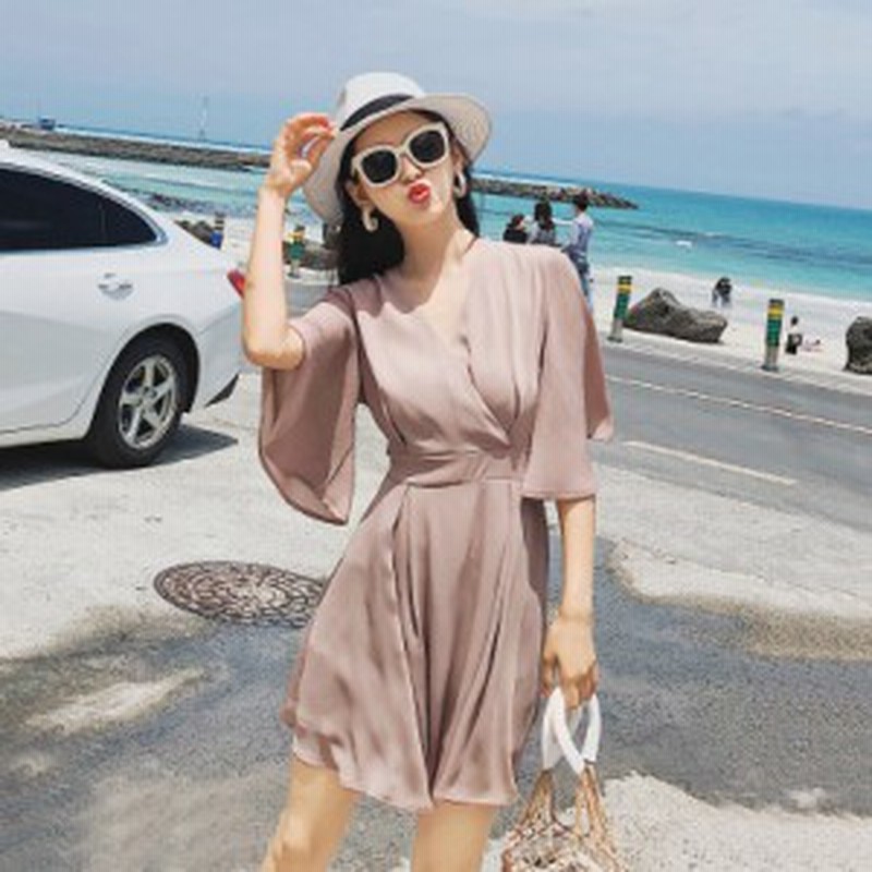 フレアワンピース 膝丈 とろみワンピース ワンピース フレア 可愛い 夏ワンピース ワンピース 夏 ワンピ ひざ丈 ワンピース レディース 通販 Lineポイント最大1 0 Get Lineショッピング