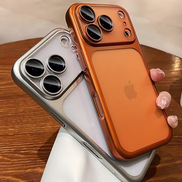 電鍍霧面亞克力手機殼 防摔保護殼 裸機質感 適用於 iPhone 17 Pro max 17Pro 保護殼 手機殼