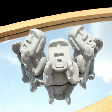 水泥摩艾 Moai－吶喊摩艾