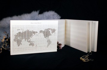 【樂譜筆記本】世界地圖-小小世界手帳