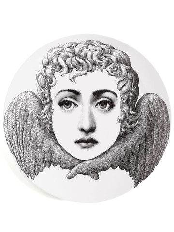 Fornasetti - Tema e Variazioni n.267 wall plate - unisex - Porcelain - One Size - White