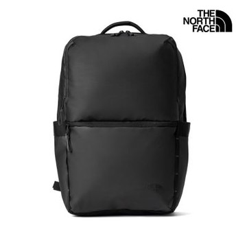 【The North Face 官方旗艦】 北面男女款黑色多隔層方形休閒後背包｜81DMKT0 筆電包/登山包