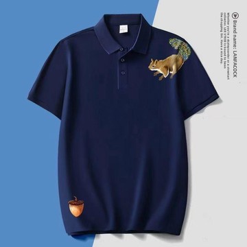 法國公雞新款新中式短袖寬鬆休閒商務Polo夏季男士翻領高檔衣服潮