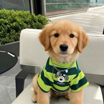 可愛小狗狗寵物服裝夏季薄款時尚綠條紋T恤短袖小背心中小型犬潮