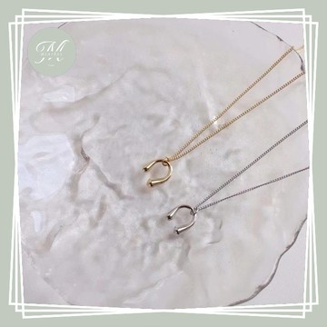 【Mia1855】韓國飾品 nyunyu 百搭倒U形項鍊 簡約款 東大門 首飾 項鍊 飾品 韓妞 ins款