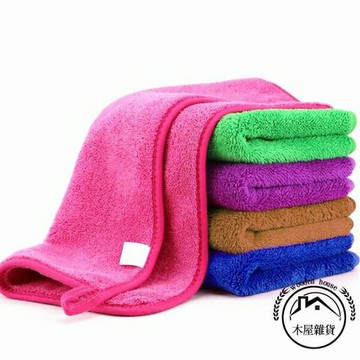 家用擦地板抹布吸水不掉毛加厚家務清潔毛巾擦桌廚房洗碗布不沾油【木屋雜貨】