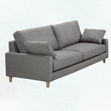 文創集 薔蘿灰透氣亞麻布二人座沙發椅-146x86x68cm免組