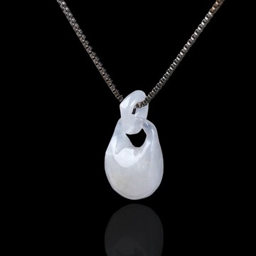 冰種翡翠福袋項鍊 | 天然緬甸玉A貨翡翠 | 送禮