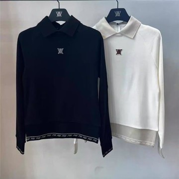 秋冬高爾夫韓版服裝女士保暖長袖T恤戶外顯瘦時尚運動翻領潮上衣