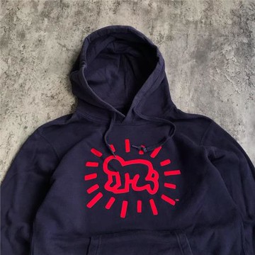 小眾Keith Haring凱斯·哈林涂鴉氛圍感衛衣情侶裝秋季男女款長袖