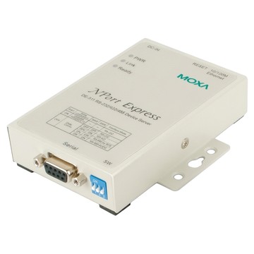 MOXA 四零四科技 NPORT DE-311 1埠RS-232/422/485串列設備伺服器  白色  1個  3m