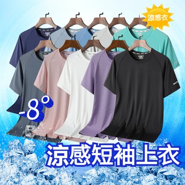 台灣出貨-免運🔥【L-8XL】冰絲網眼短袖t恤 男夏季薄款速乾短袖 寬鬆加大尺碼男士短袖 休閒運動短袖上衣